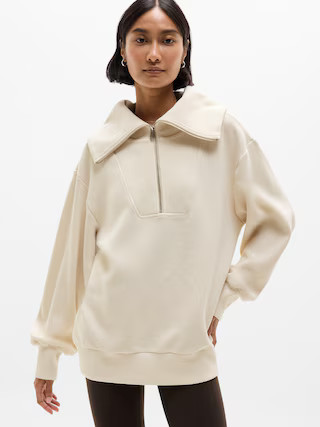 Ottoman Rib 1/4 Zip Sweatshirt | Athleta