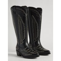 Wide Width Western Knee Boot (WW) in Black - Wide Width & Extended Wide Calf | Torrid (US & Canada)