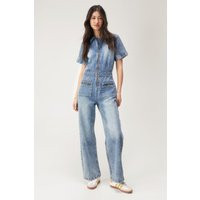 Petite Denim Jumpsuit | Debenhams UK