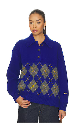 Saskia Rugby Jumper in Cobalt | Revolve Clothing (Global)