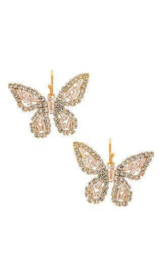 Flirt and Flutter Earrings in Gold | Revolve Clothing (Global)