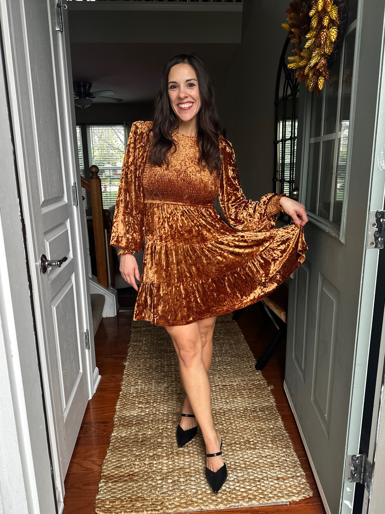 Wearing a medium. Usually I am a small. I’m 5’3”, 135lbs and a 32G. Heels fit TTS.

Christmas dress, velvet dress, holiday dress, holiday party


#LTKSeasonal #LTKStyleTip #LTKHoliday