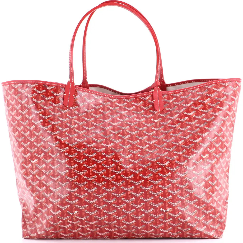 Pre-Owned Goyard Saint Louis Tote Coated Canvas GM in Red at Nordstrom, Size Medium | Nordstrom