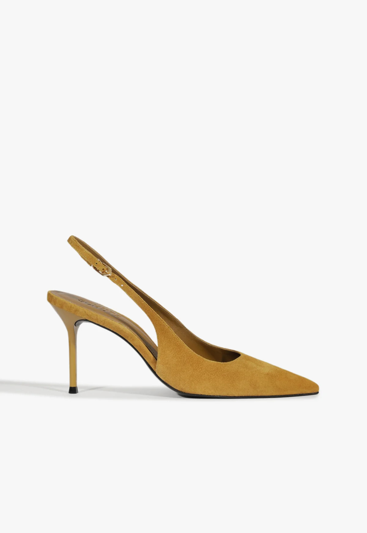 Alicia Slingback Pump in Yellow Suede - SCHUTZ | Schutz (US)