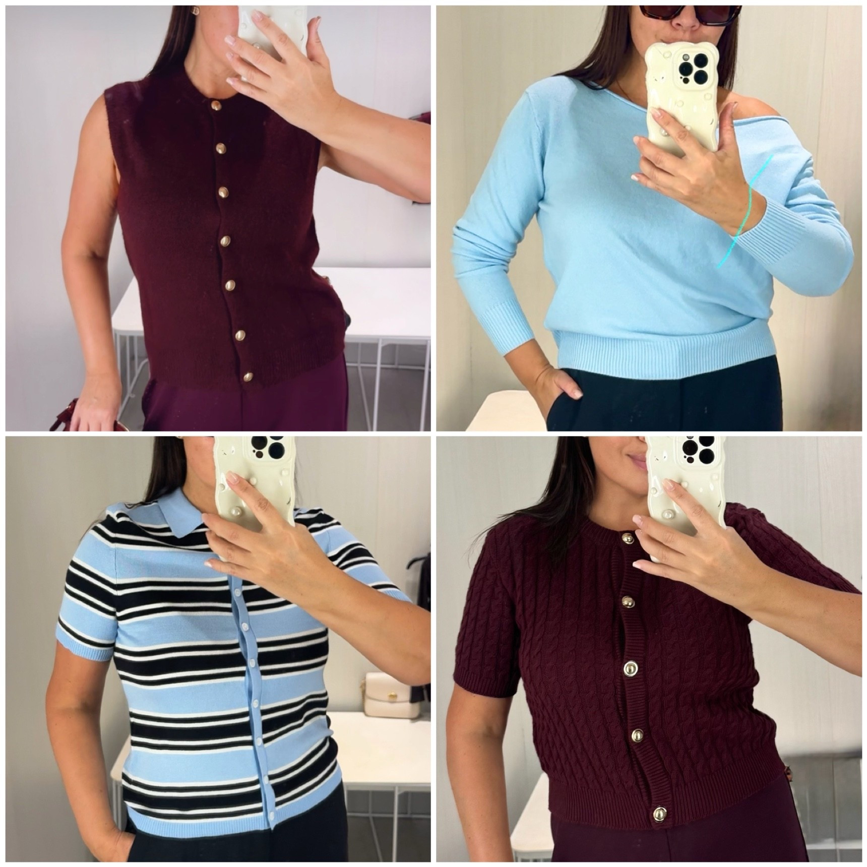 ✨ H&M New In Finds ✨
This season is all about rich burgundy & soft sky blue – chic, versatile, and easy to style 🍷💙
From sleeveless knits to striped cardis, these pieces are perfect for layering & elevating your everyday look.

👉 Shop the full edit below ⬇️


#LTKOver40 #LTKSeasonal #LTKStyleTip