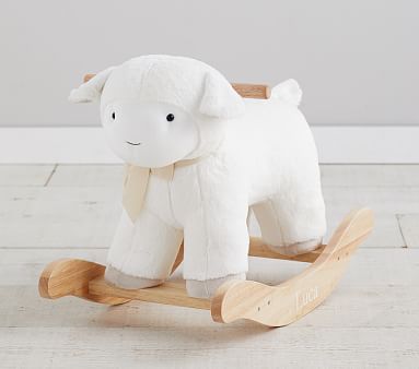 Lamb Plush Nursery Rocker | Pottery Barn Kids