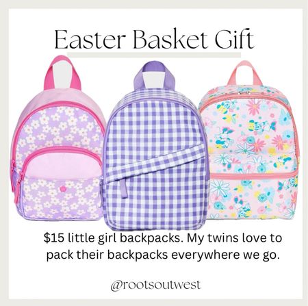 Little Girl Backpacks, all just $15! My  4 year old twins have loved backpacks for years now & this brand holds up well! They current pack a backpack everywhere they go, even just outside. They’d make a great easter basket gift or toddler birthday gift! 

#LTKkids #LTKbaby #LTKitbag