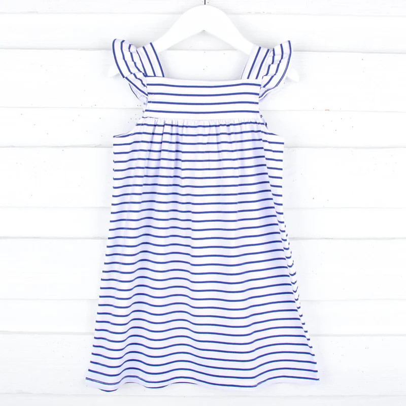 Navy Stripe Amy Dress | Classic Whimsy
