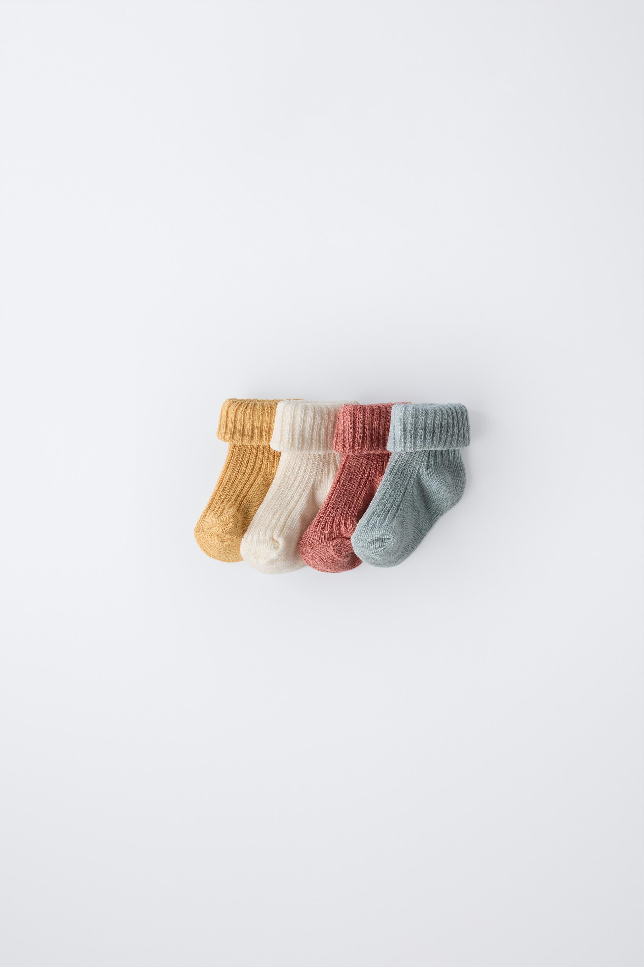 FOUR-PACK OF SOCKS WITH COLORED BOX | Zara US