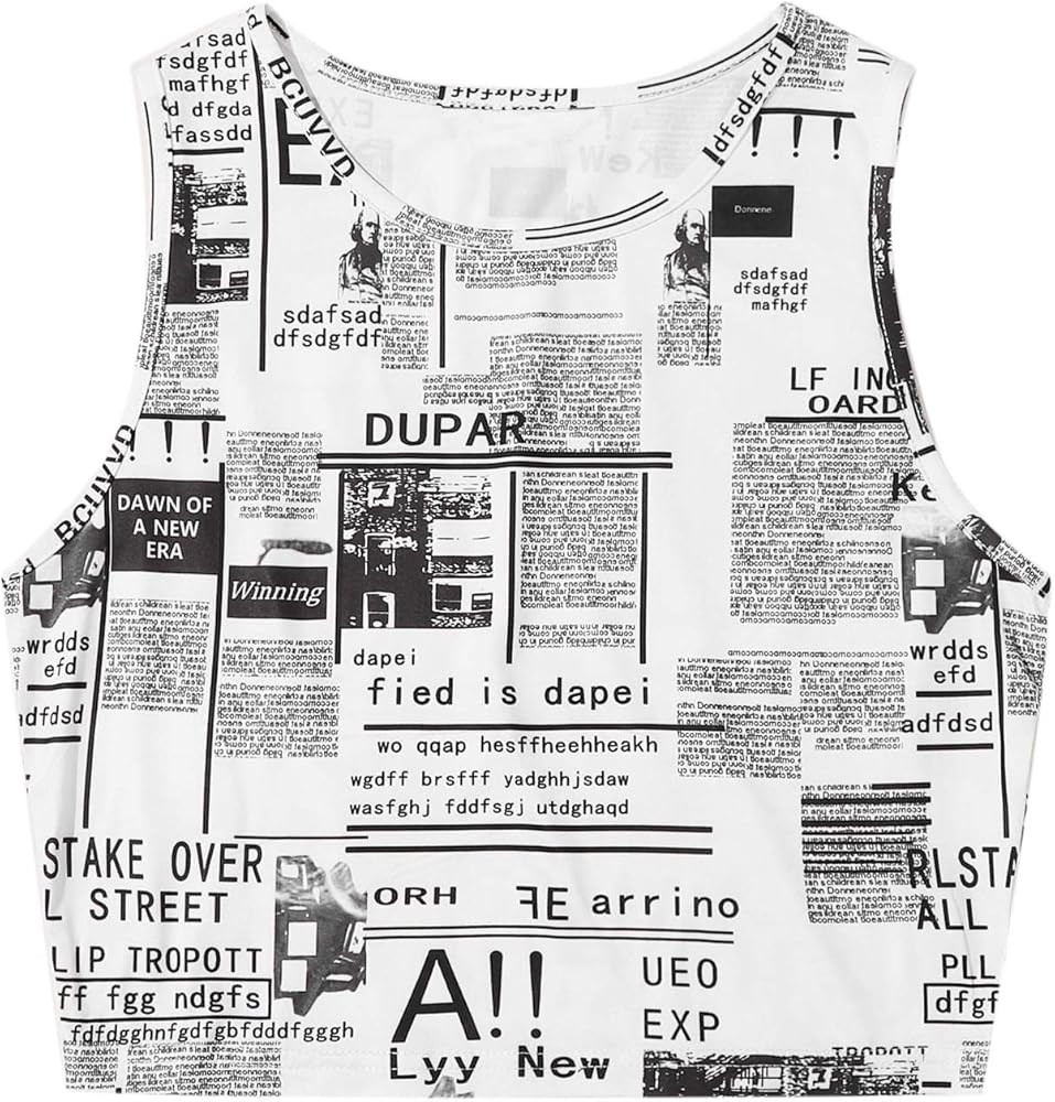 SweatyRocks Women's Casual Sleeveless Round Neck Workout Crop Tank Top Shirts | Amazon (US)