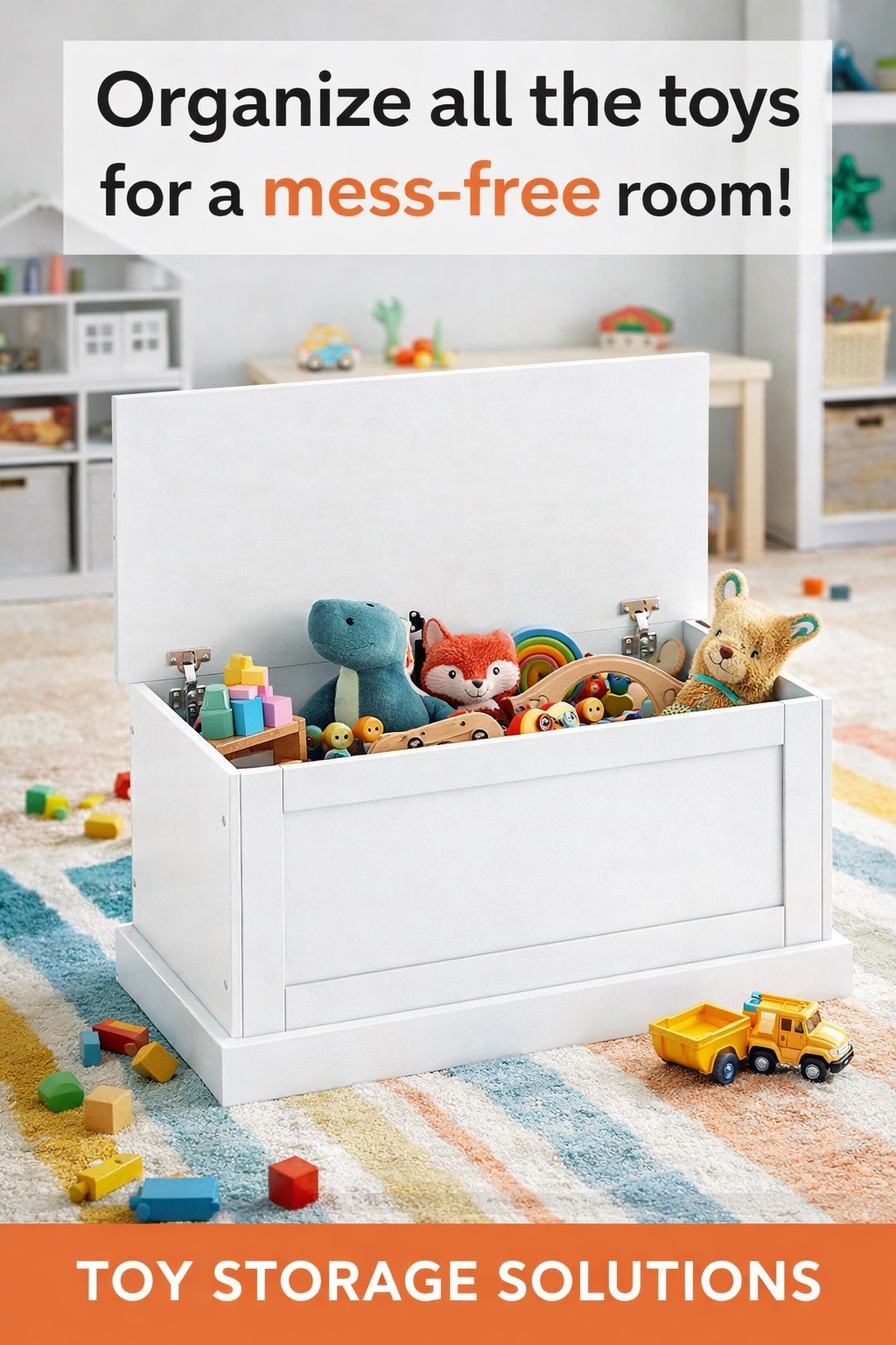 Struggling with toy clutter? This toy storage box is the perfect solution for organizing stuffed animals, blocks, and kids toys while keeping your playroom looking clean and stylish. Great for small spaces and busy families! #playroomorganization #toyorganization #momlife #declutterkids 

 #LTKmomlife #LTKHome #LTKKids