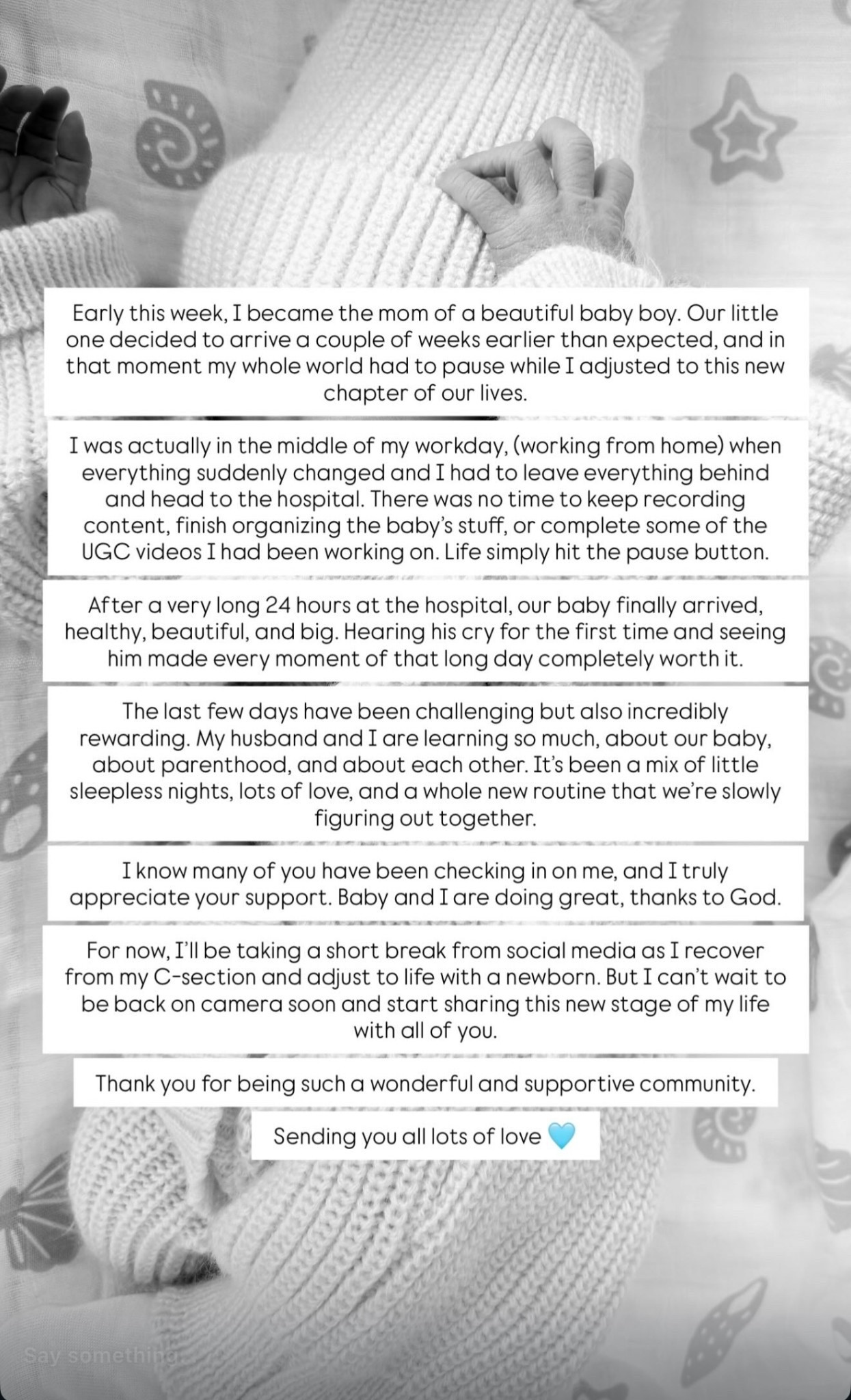 New mom over here 🩵