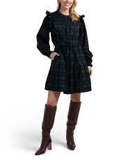 Holiday Blackwatch Smocked Mini Dress | Clothing | Marshalls | Marshalls