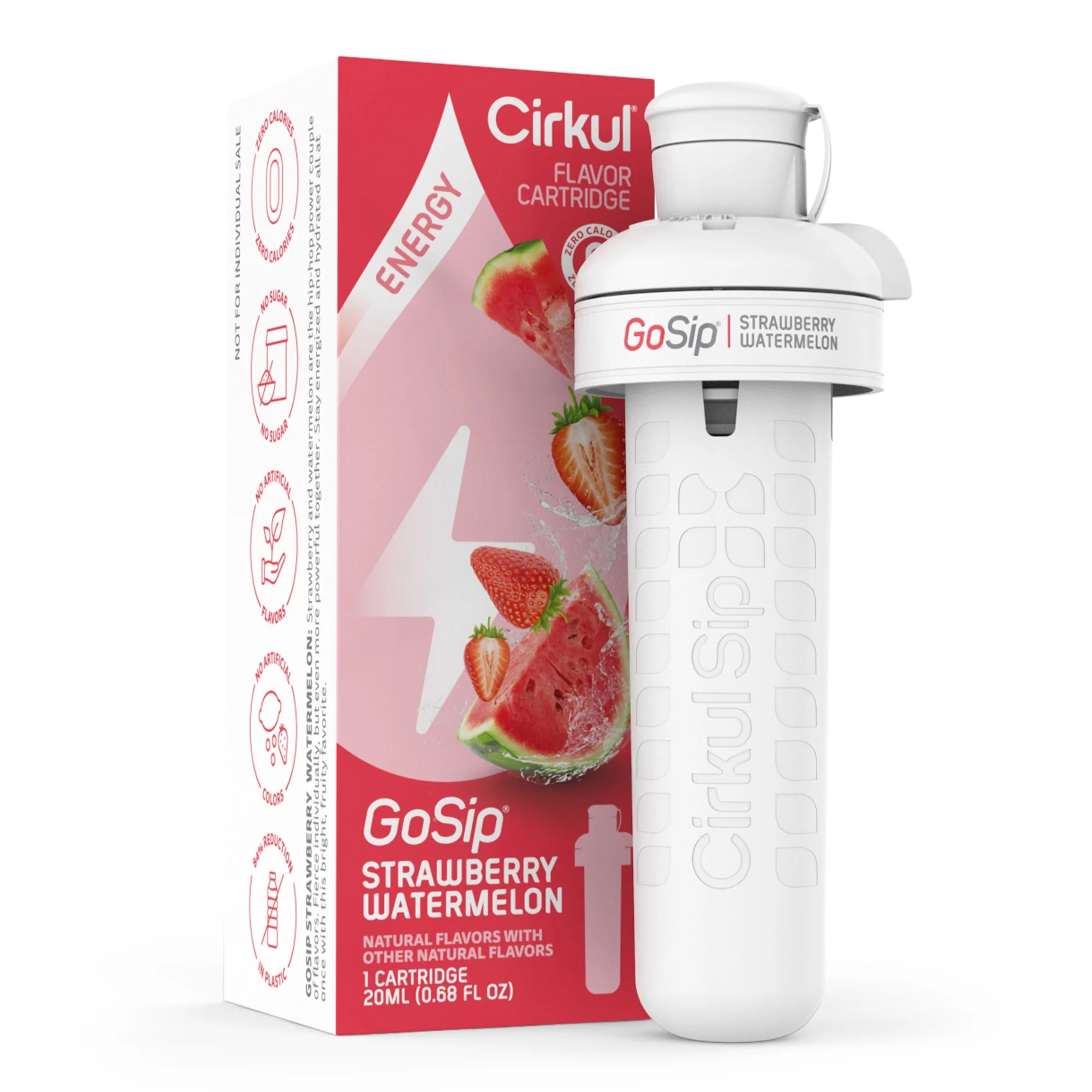 Cirkul GoSip Strawberry Watermelon Flavor Cartridge, Drink Mix, 1-Pack - Walmart.com | Walmart (US)