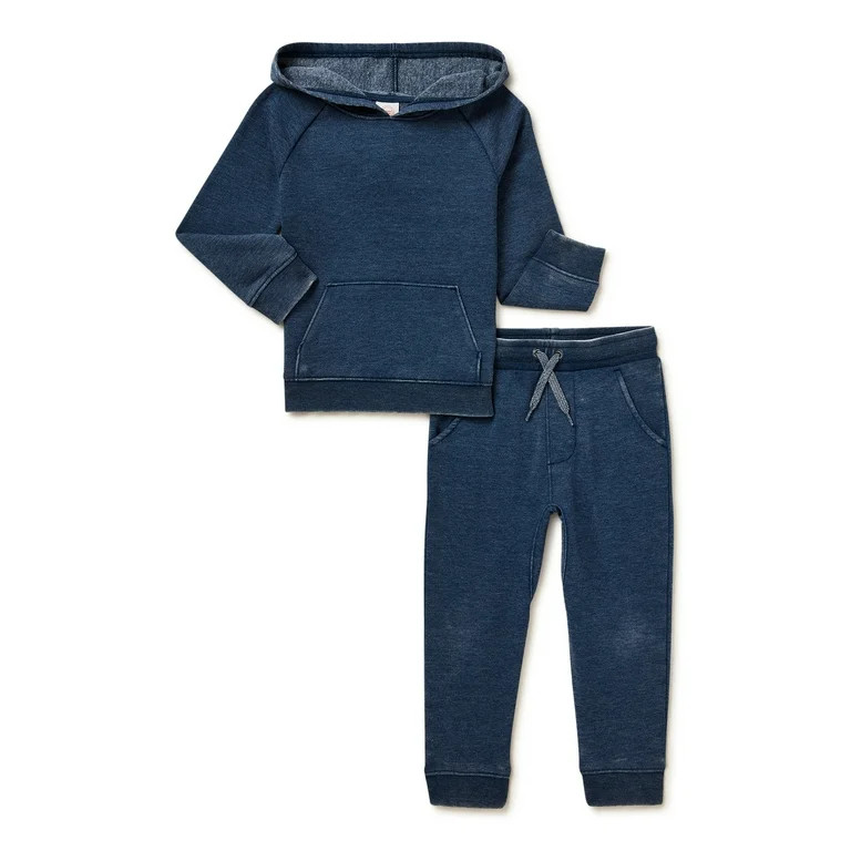 Wonder Nation Baby and Toddler Unisex Athleisure Outfit Set, 2-Piece, Sizes 12M-5T | Walmart (US)