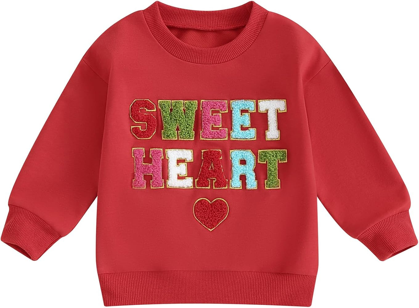 Lucikamy Toddler Baby Girl Boy Valentines Day Outfit Long Sleeve Letter Print Sweatshirt Shirt In... | Amazon (US)