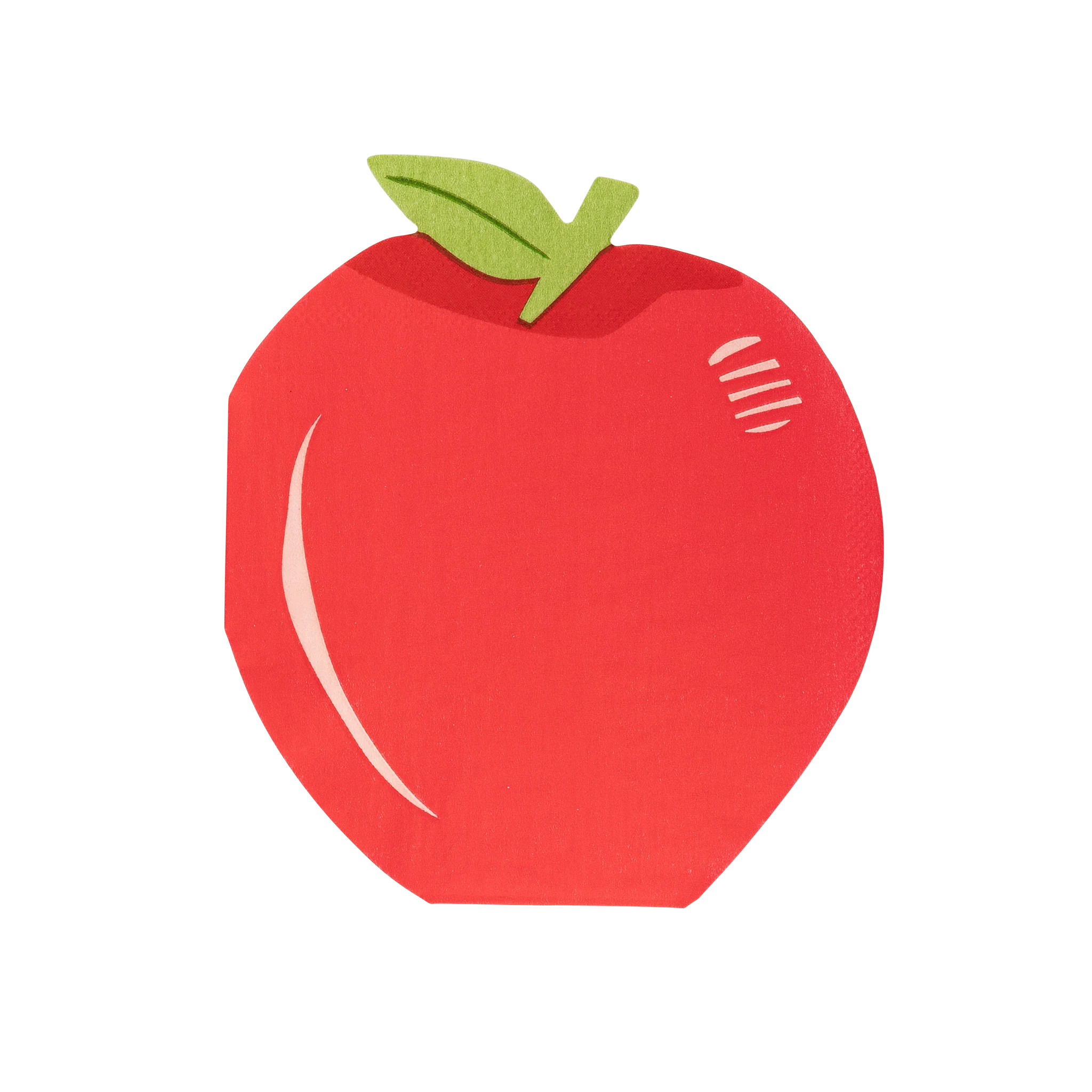 Apple Shaped Paper Napkin | My Mind's Eye