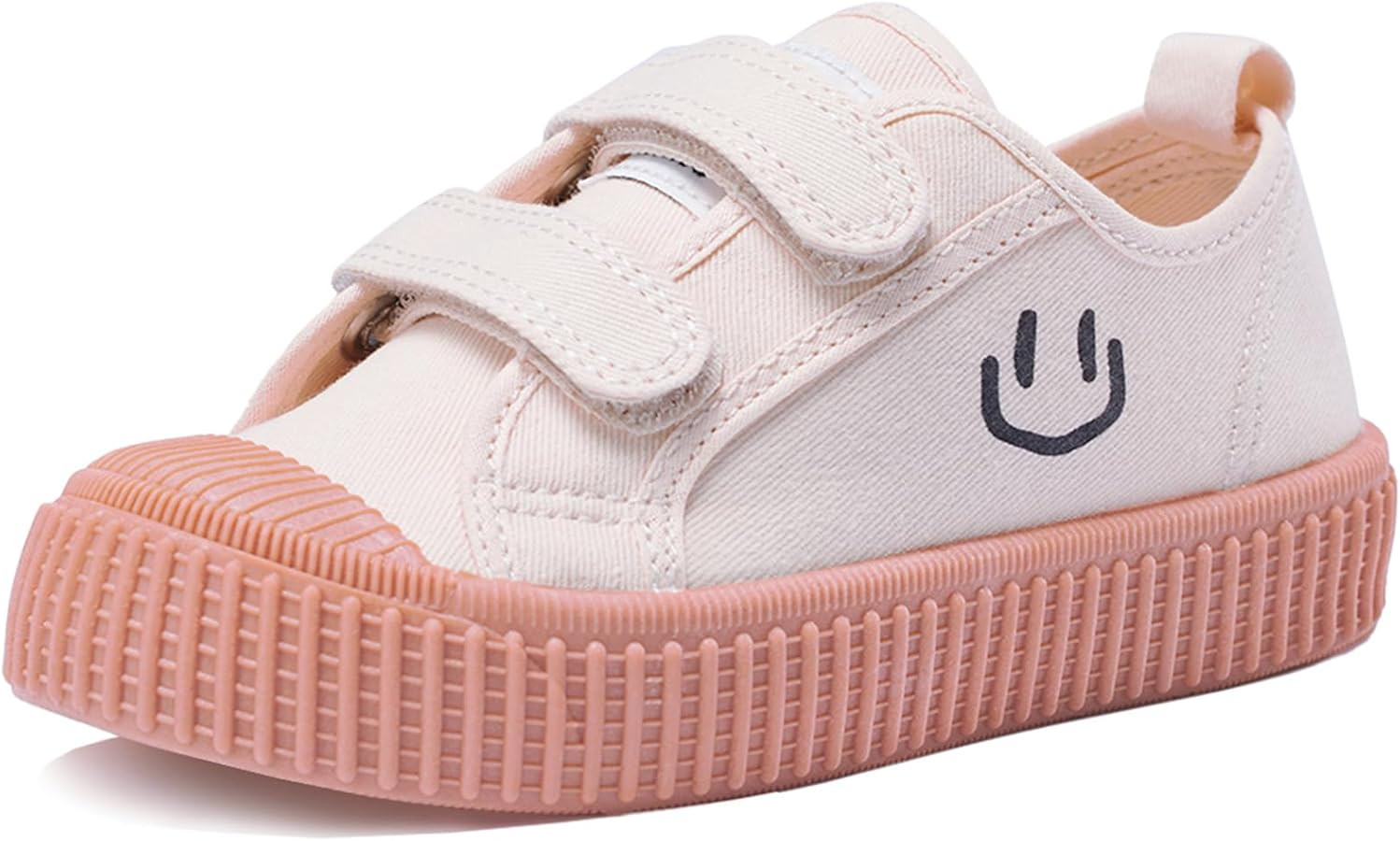 Toddler Shoes for Boys & Girls, Canvas Velcro Sneakers with Candy-Colored Sole Size 6-14 | Amazon (US)