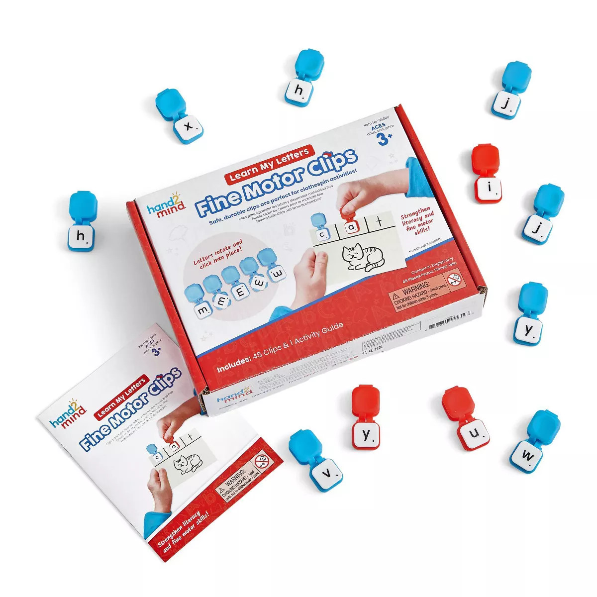 Hand2Mind Learn My Letters Fine Motor Clips | Target