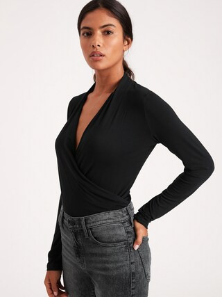 Threadsoft Wrap Top | Banana Republic (CA)