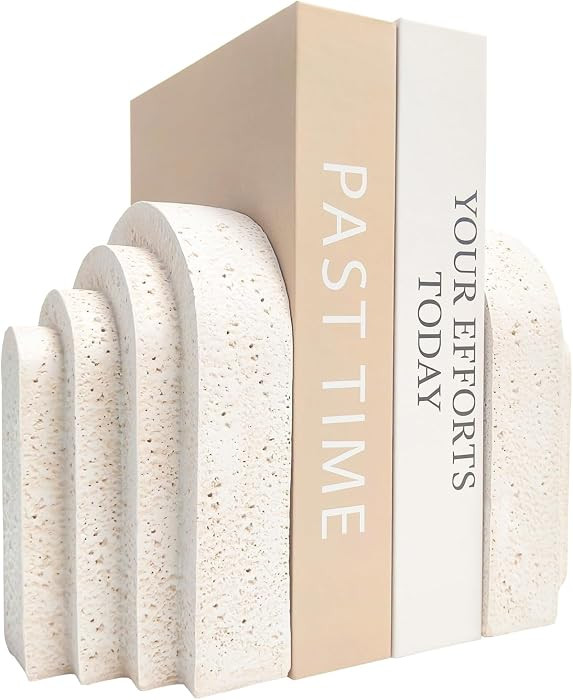 Heavy Duty Book Ends for Shelves, Decorative Book Stopper for Shelves, Resin Decor Bookends for H... | Amazon (US)