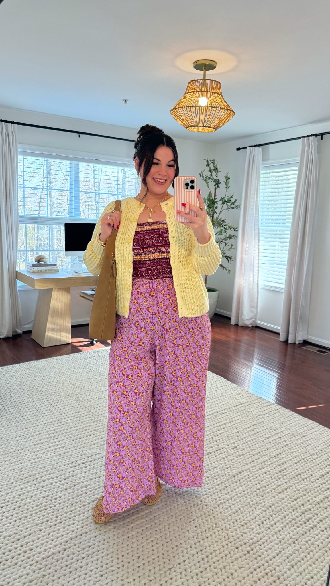 teacher outfit idea!

sizes: 
jumpsuits xxl (i size up for length) 
cardigan: large

#LTKSeasonal #LTKSpringSale #LTKWorkwear