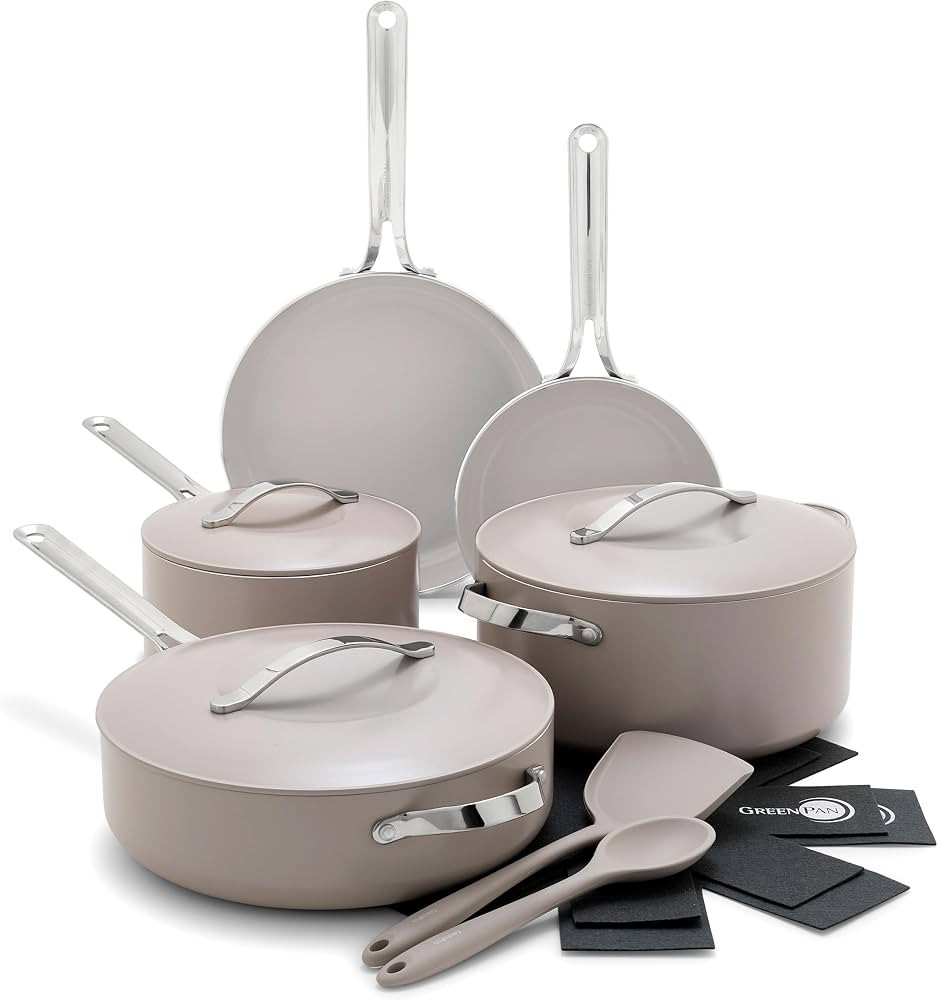GreenPan Nova 10-Piece Cookware Pots & Pans Set, Oprah’s Favorite Things 2024, PFAS-Free Cerami... | Amazon (US)