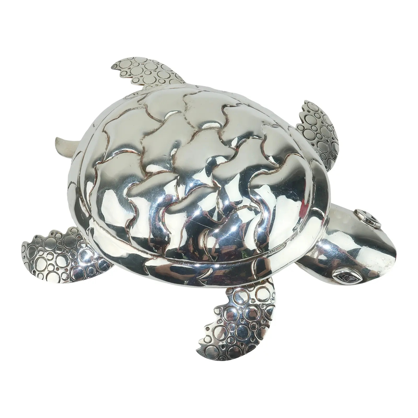 Early 21st Century Emilia Castillo Silverplate Turtle Bottle Opener | Chairish