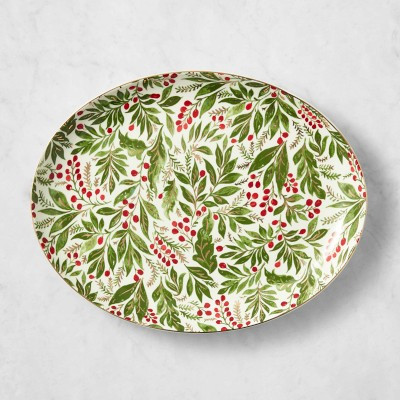 Noel Berry Oval Platter | Williams-Sonoma