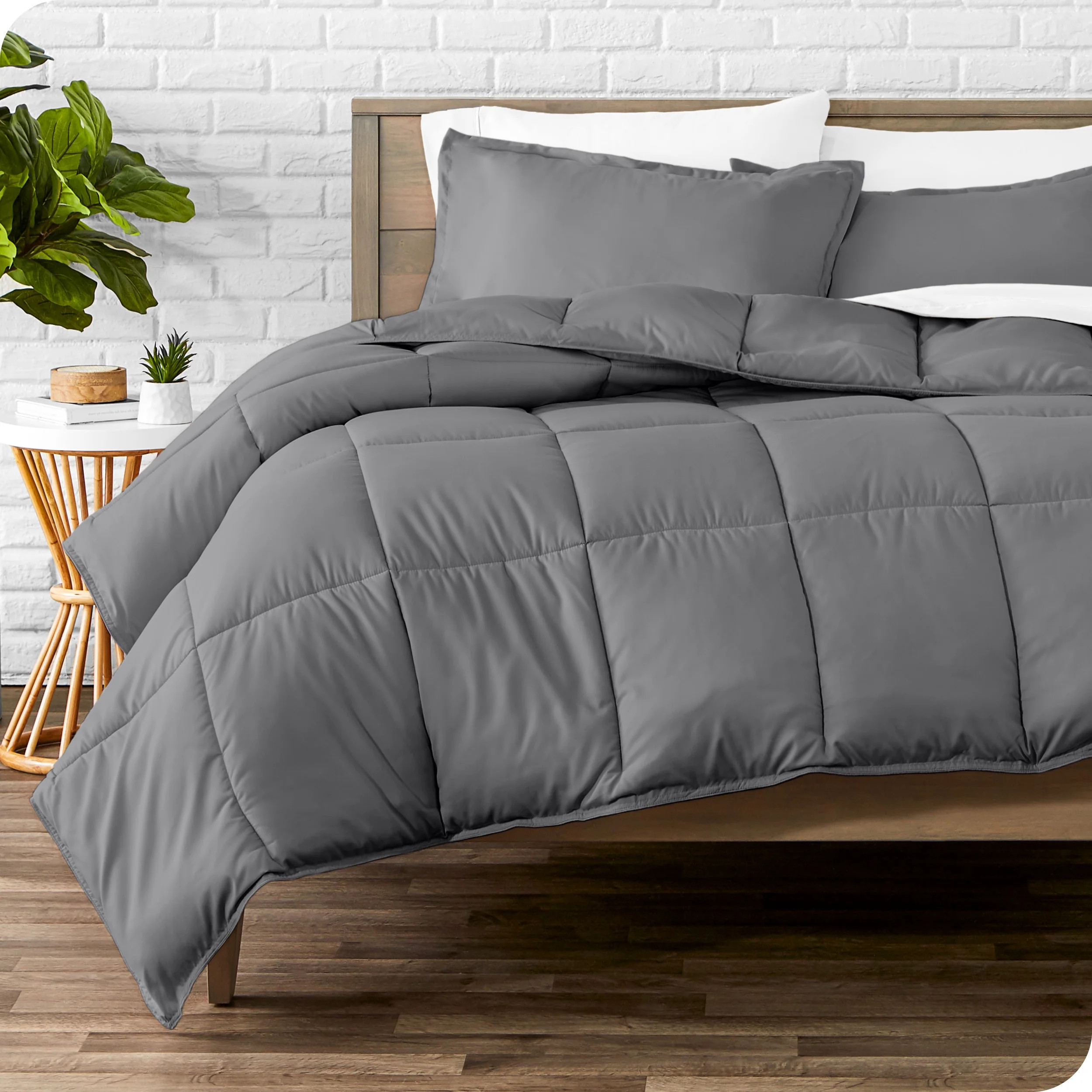 Bare Home Goose Down Alternative Comforter Set - Premium 1800 Collection - with Pillow Sham - 2 P... | Walmart (US)
