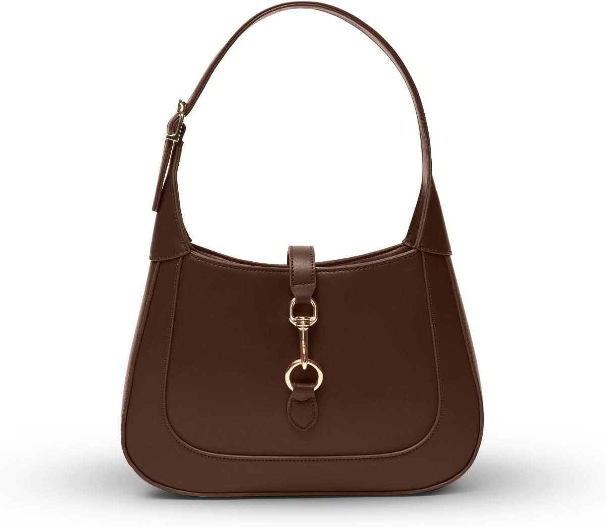 Shoulder Bag for Women, Small Trendy Purse Vegan Leather Adjustable Strap | Amazon (US)