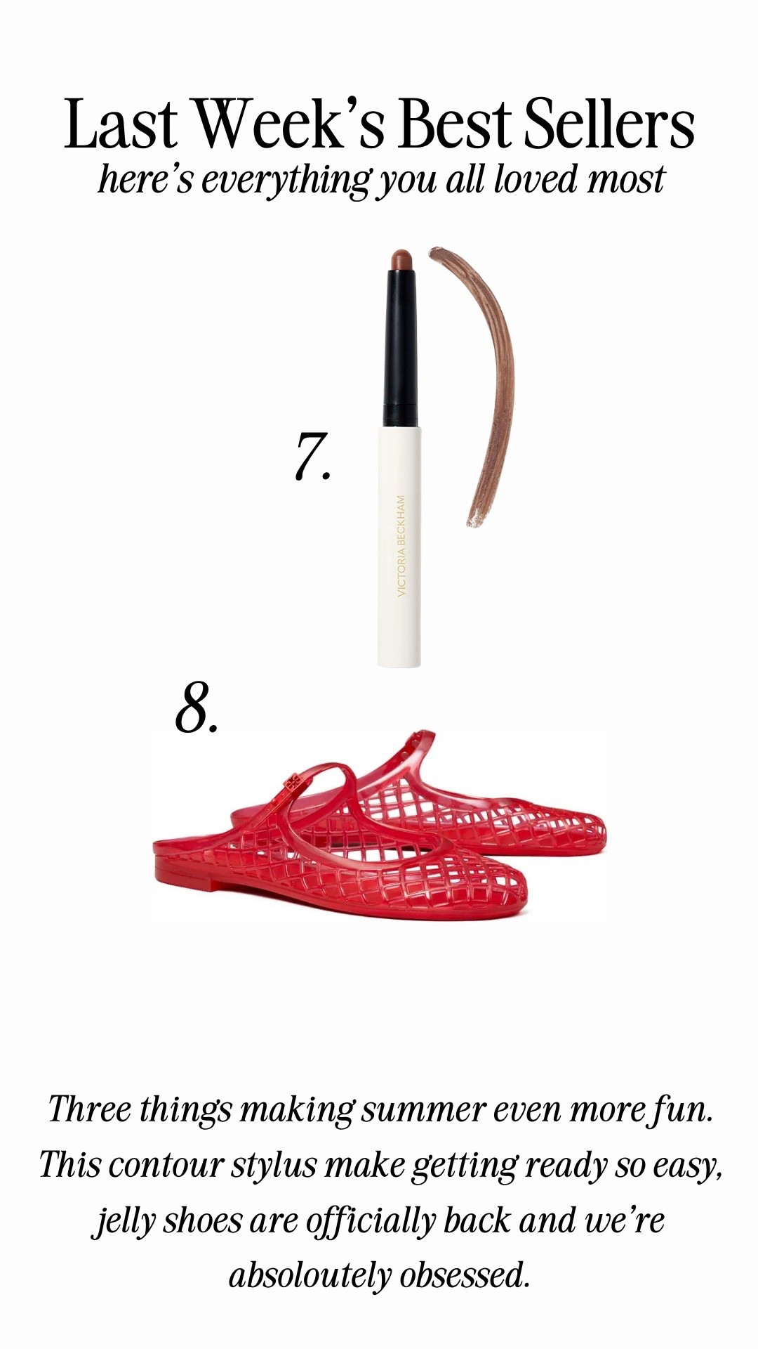 Last weeks bestsellers