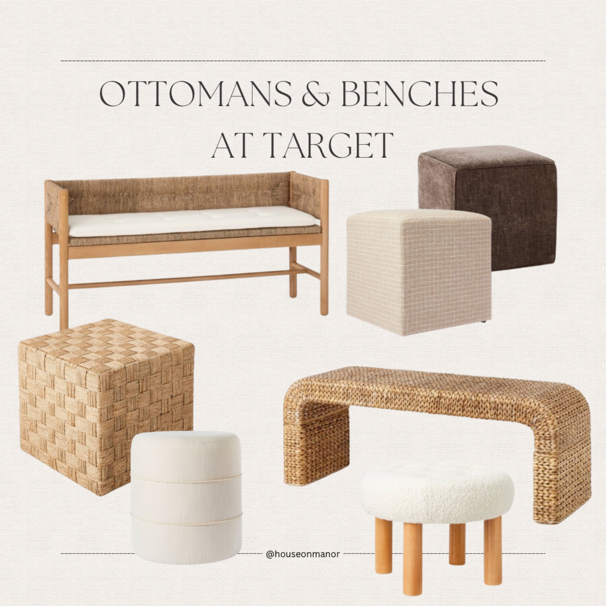 Ottomans & benches at TARGET🤎 some of my favs!

#LTKhome #LTKstyletip