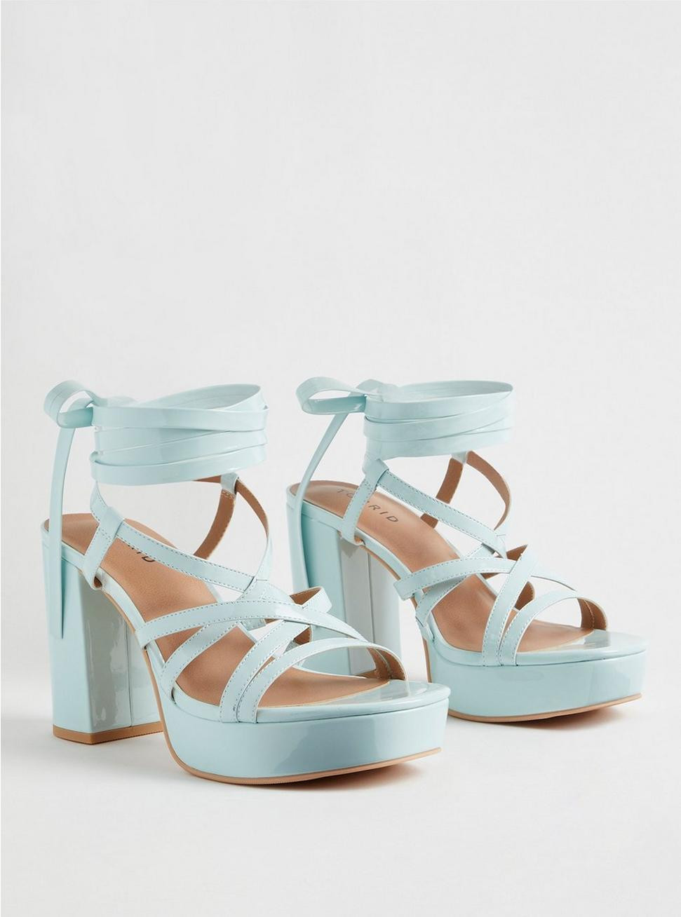 Strappy Lace Up Platform Heeled Sandal (WW) | Torrid (US & Canada)