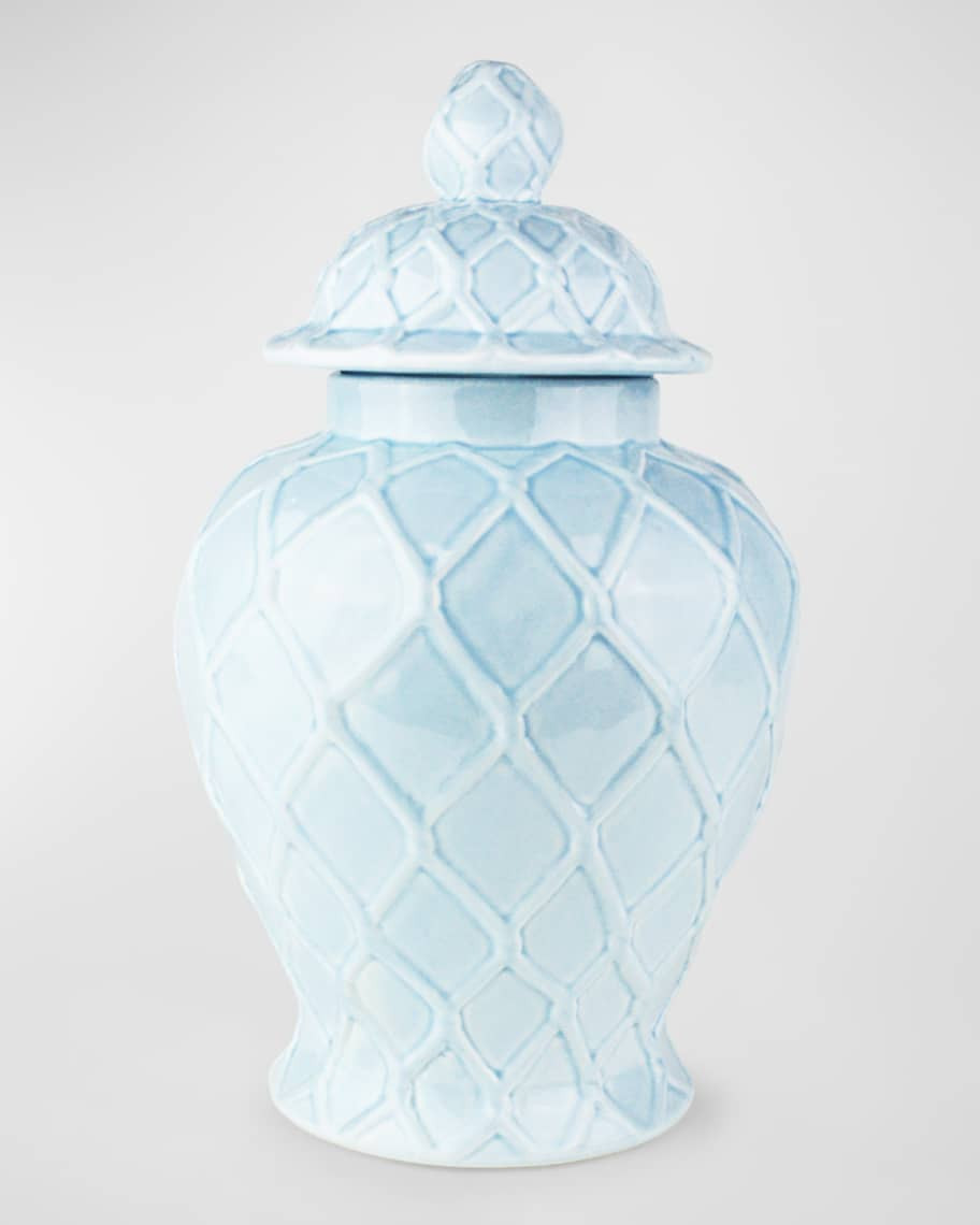 8 Oak Lane Textured Ginger Jar - Large | Neiman Marcus