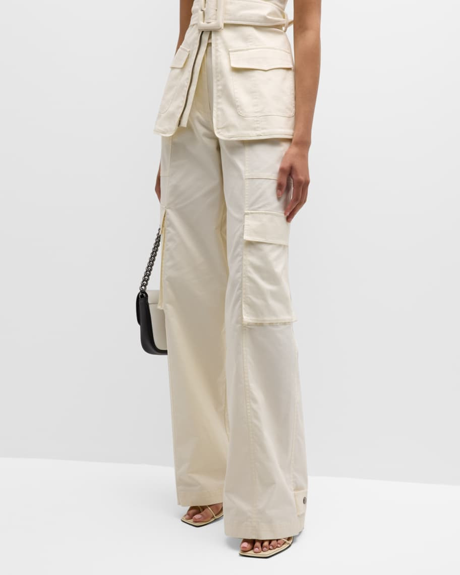 Lionelle Twill Utility Cargo Pants | Neiman Marcus