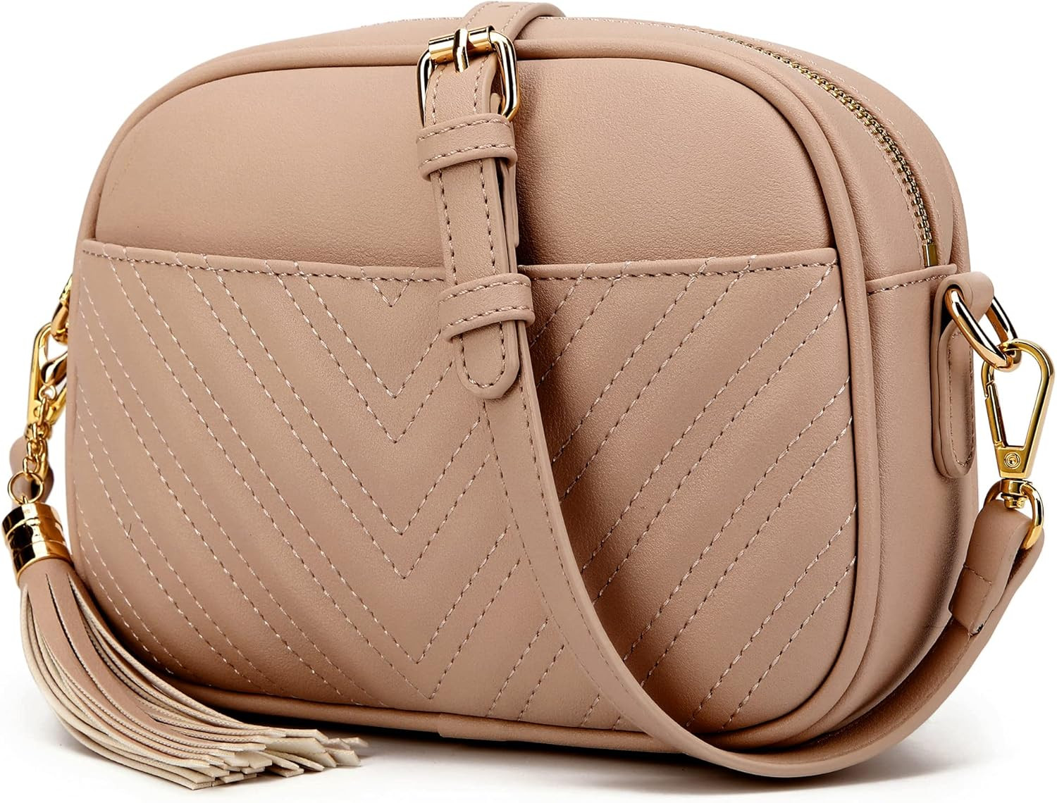 lola mae Quilted Crossbody Bag, Trendy Design Shoulder Purse | Amazon (US)