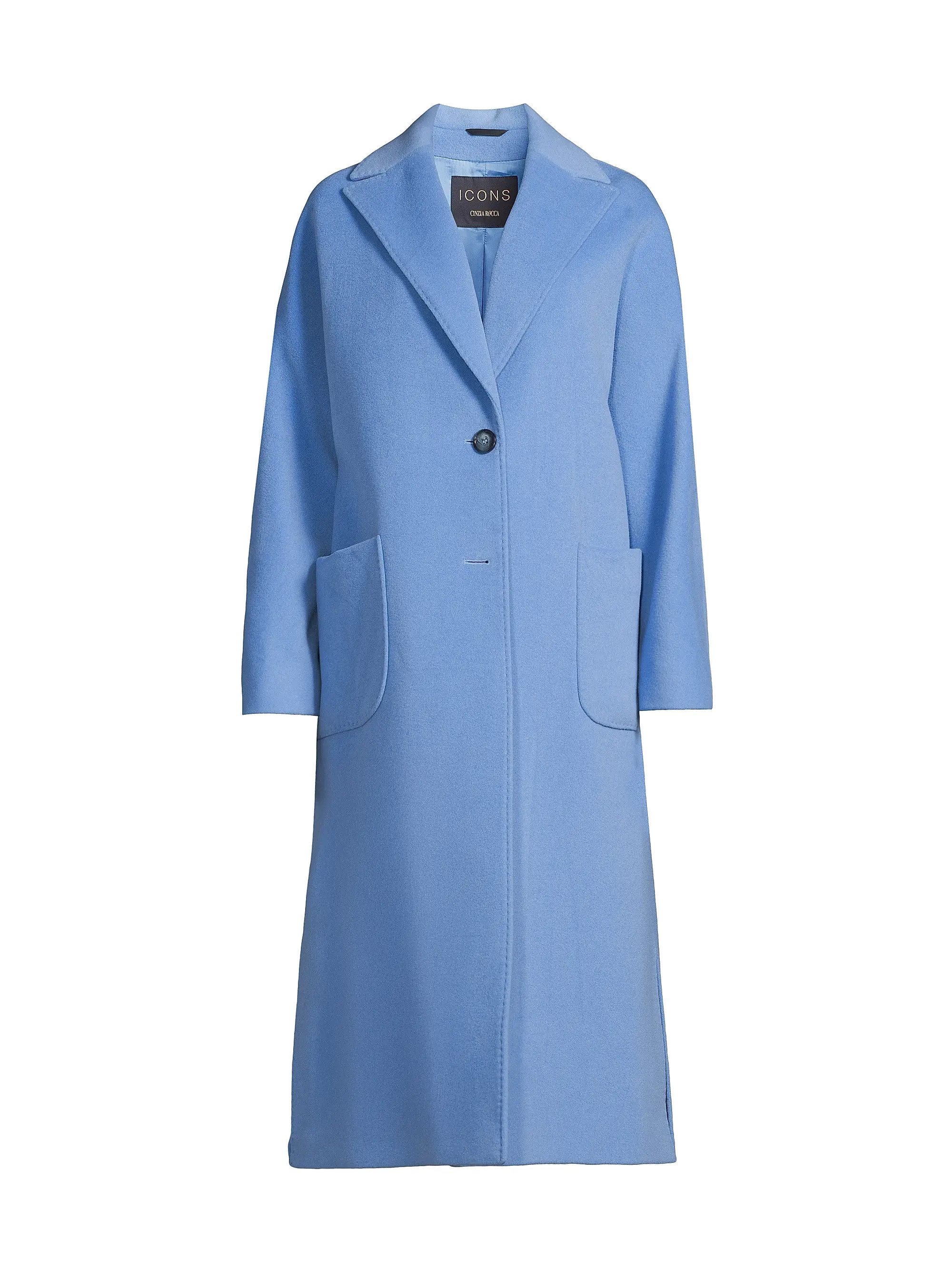 Icons Wool-Blend Long Coat | Saks Fifth Avenue