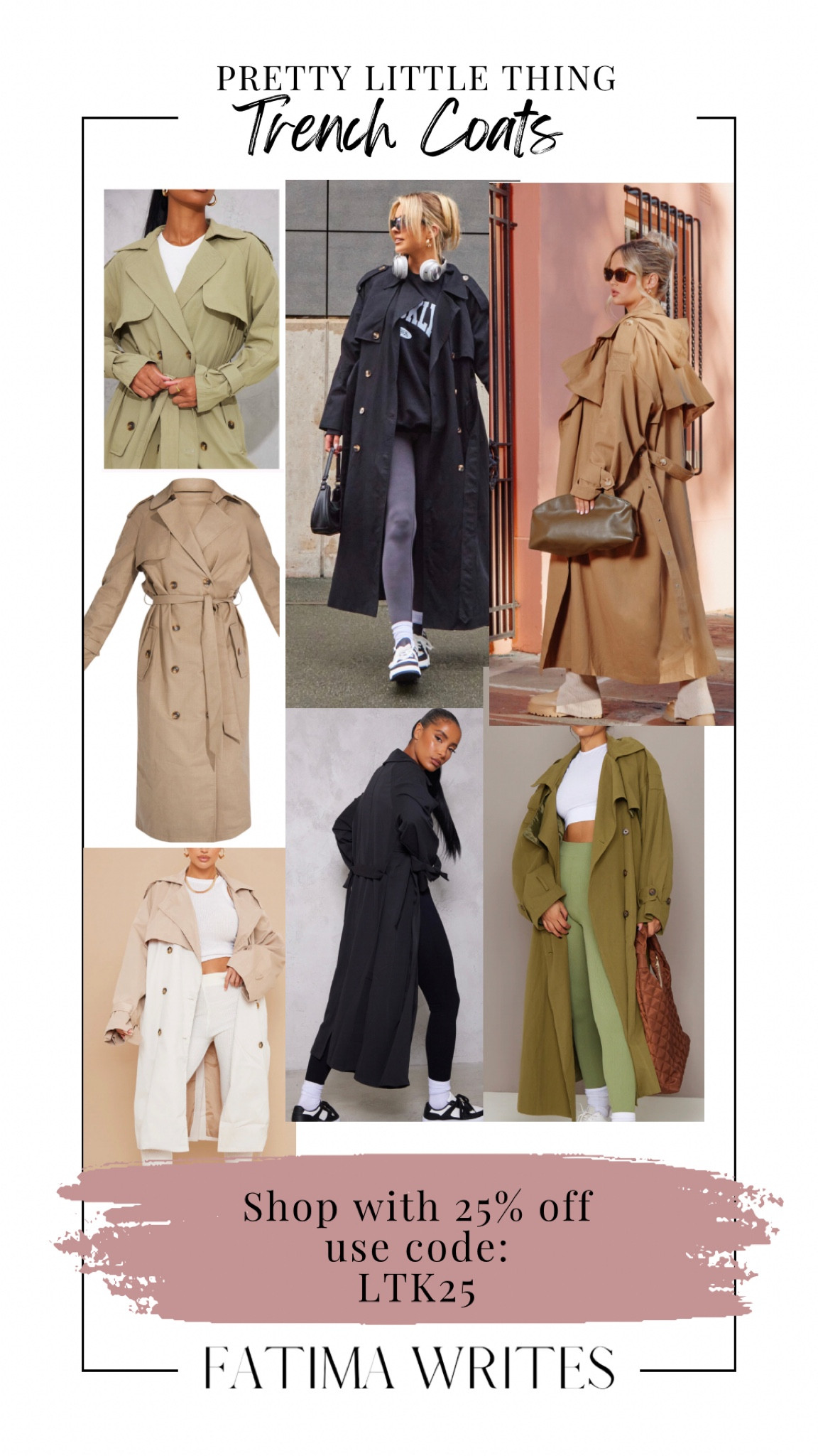 My top trench coat picks from PLT! Shop with 25% off using LTK25 🙌✨

#LTKSeasonal #LTKstyletip #LTKfit