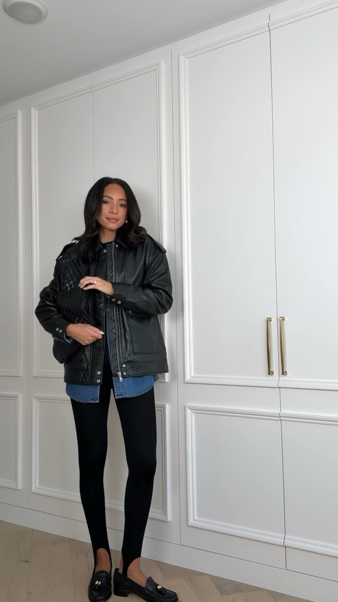 Fall outfit from the Nordstrom Anniversary Sale // wearing size S cashmere sweater, size S denim shirt, size S genuine leather jacket and size S leggings  


Fall fashion 
Fall outfit 
Nordstrom sale
Nsale
Nordstrom anniversary sale 
Weekend outfit 
Casual outfit 

#LTKSeasonal #LTKStyleTip #LTKSaleAlert