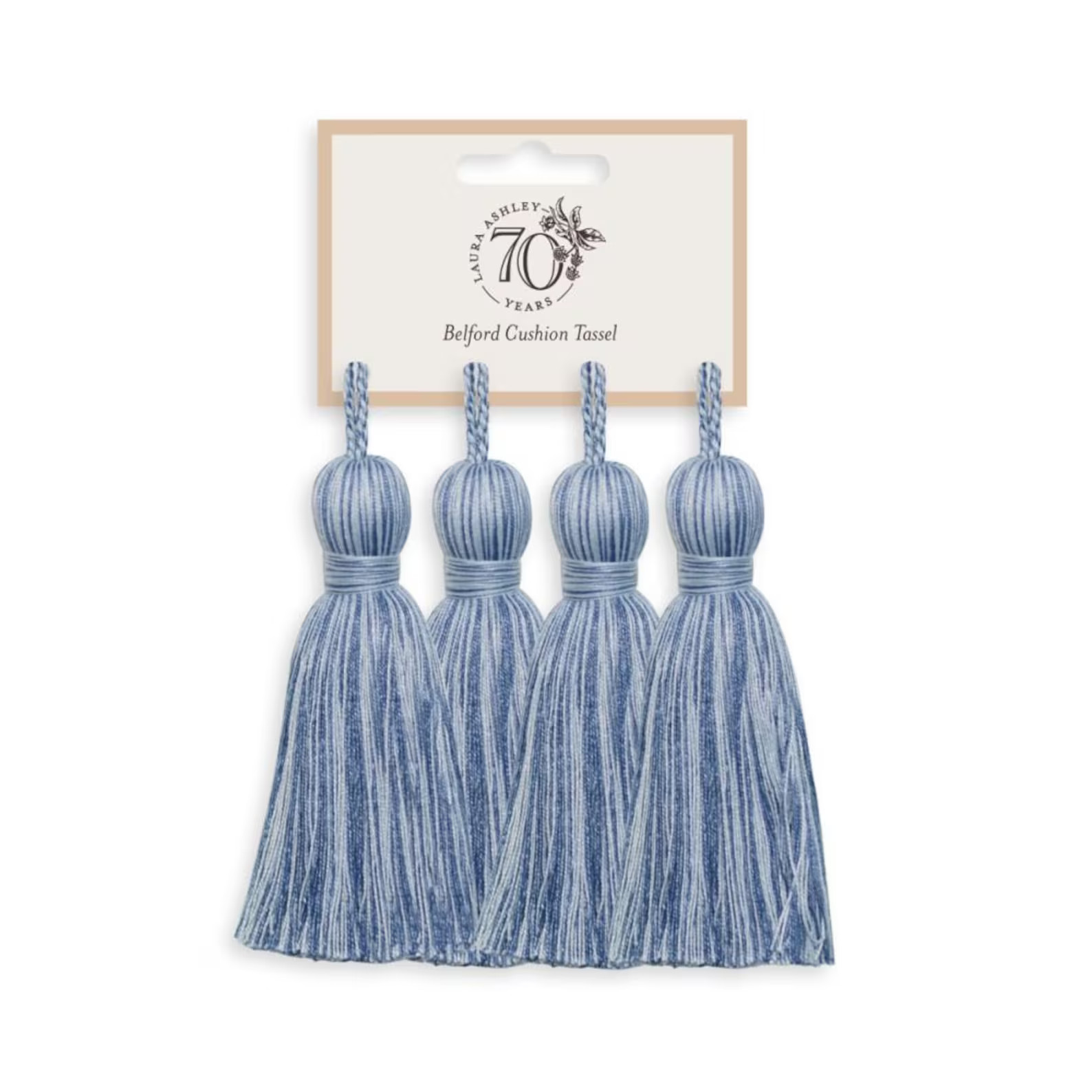 Laura Ashley Belford Cushion Tassel (pack of 4) Pale Seaspray, Cushion Tassel Trim Pale Navy Pale... | Etsy (US)