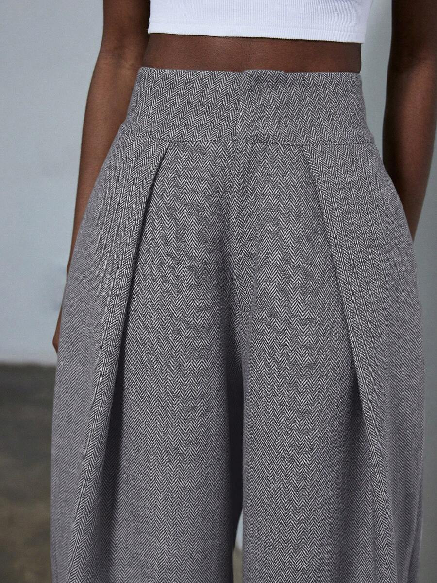 Aveloria Modichic New Stylish Design Casual Pleated Loose Wide-Leg Suit Pants, Versatile For Comm... | SHEIN