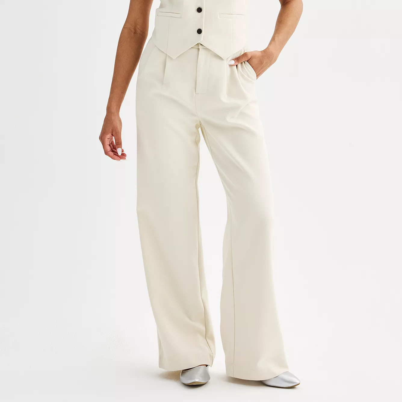 Juniors' SO® High-Rise Wide Leg Trousers | Kohl's