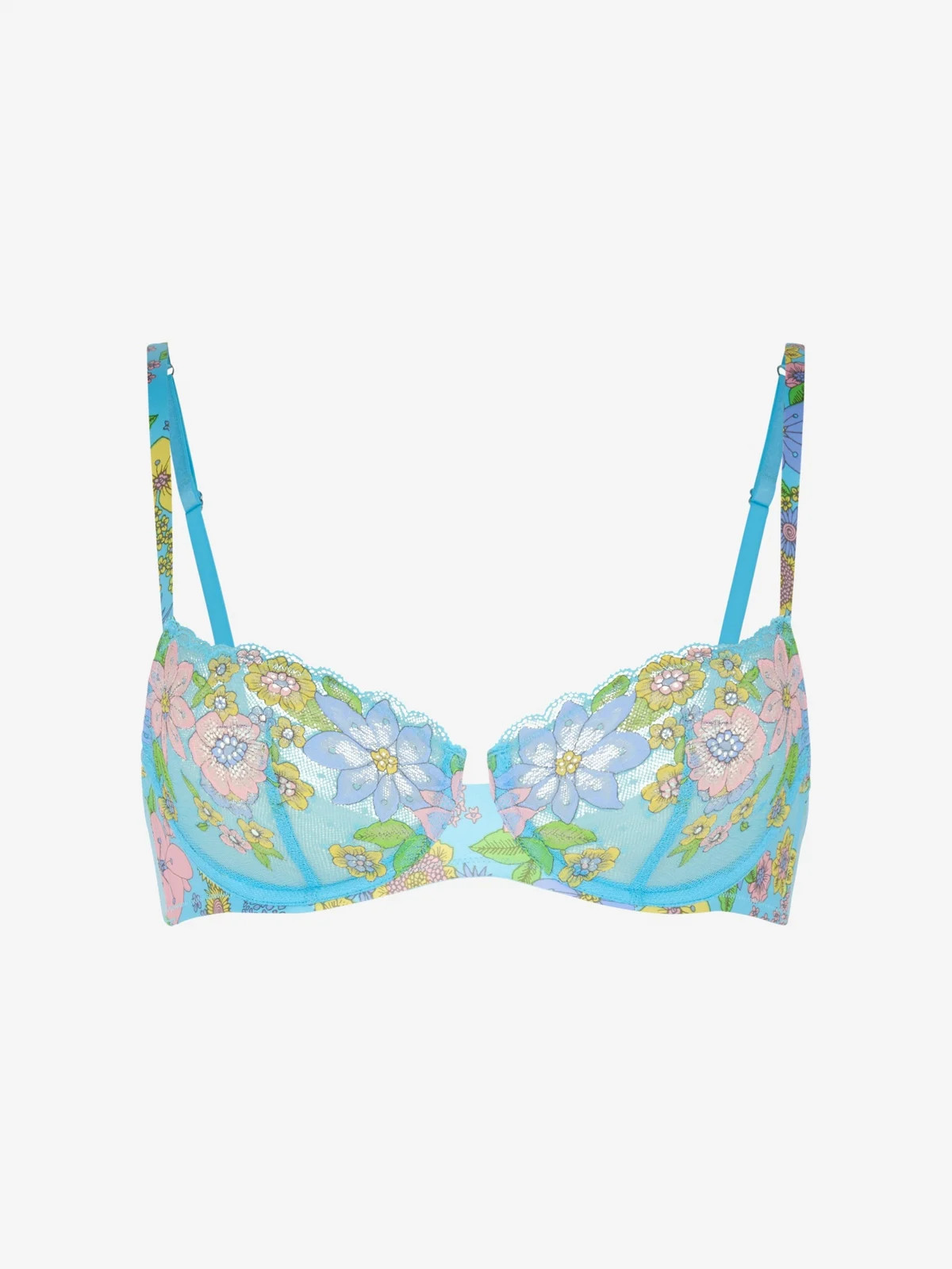Mod Poppy Unlined Lace Balconette Bra | Savage x Fenty - North America