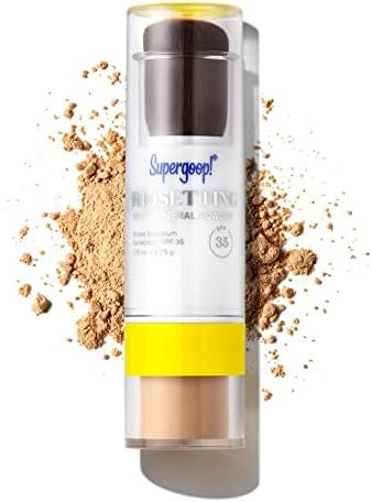 Supergoop! (Re)setting 100% Mineral Powder, Medium - 0.15 oz - Makeup Setting Powder + Broad Spectru | Amazon (US)