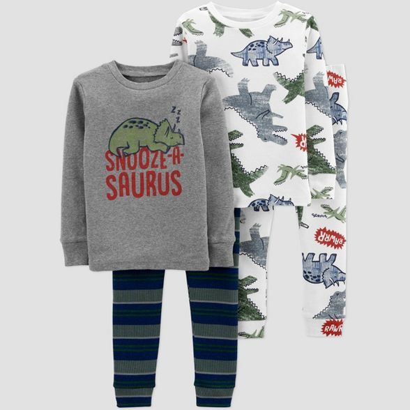 Toddler Boys' 4pc Dino Pajama Set - Just One You® made by carter's Green | Target