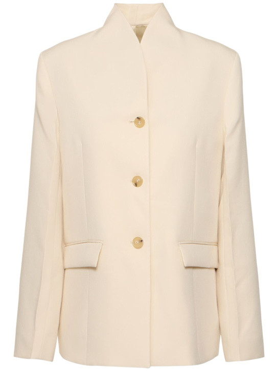 Overlay wool blend blazer | Luisaviaroma