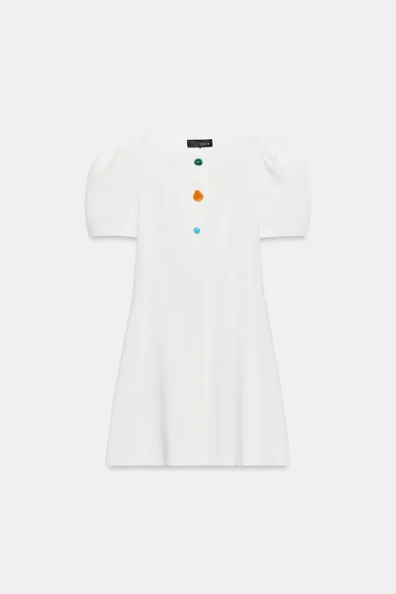 SHORT PUFF SLEEVE DRESS | Zara UK