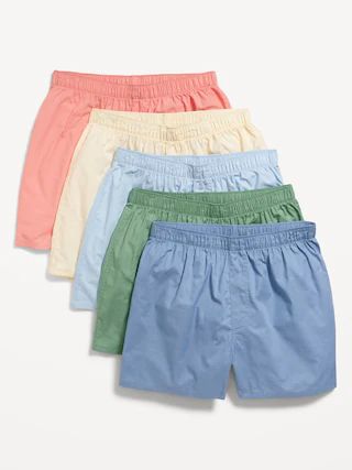 5-Pack Soft-Washed Boxer Shorts -- 3.75-inch inseam | Old Navy (US)