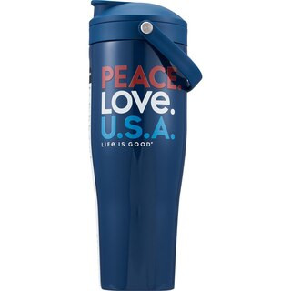 Corkcicle Life is Good Peace. Love. USA. Canteen, 30 oz | CVS Health